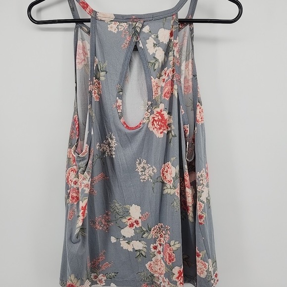Flora Nikrooz Silky Floral Shorts Cami 2-Piece Pajama Set Sz‎ L Grey Feminine - Picture 3 of 7